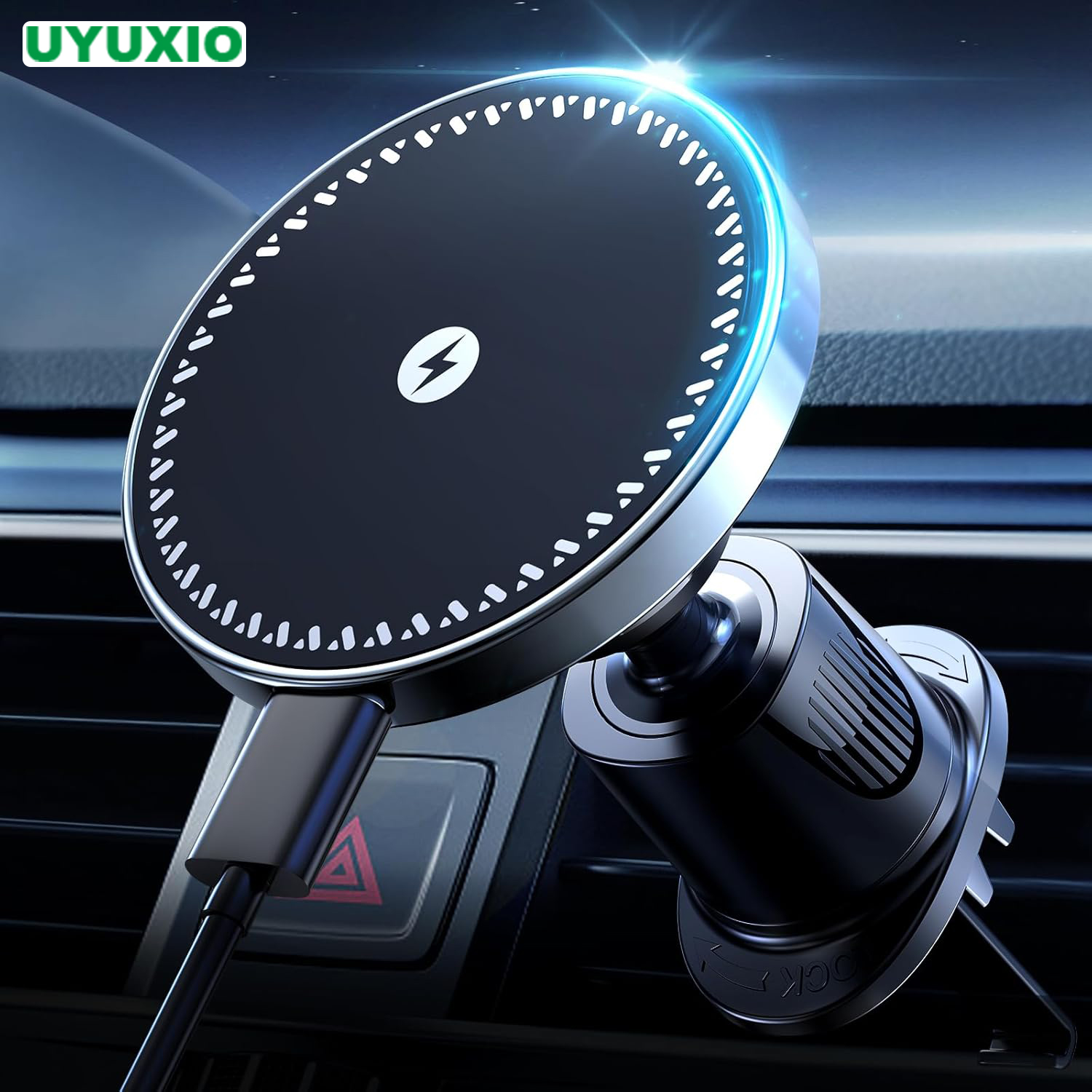 Cooling Rack Wire - UYUXIO Magnet Wireless Car Charger 15W