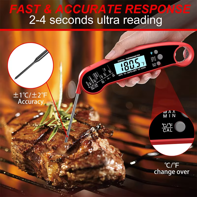 Kitchen Equipment For Baking - Digital Meat Thermometer High Accuracy Instant