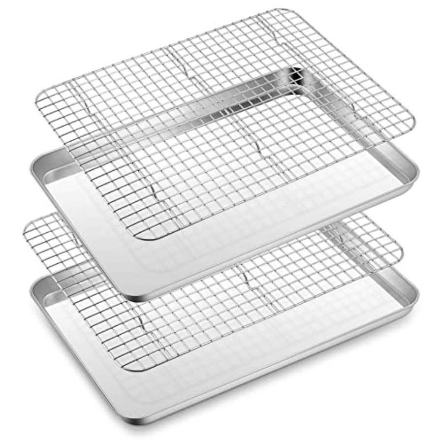 Cooling Rack Wire - Half Sheet Baking Pan with Rack
