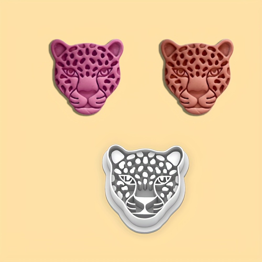 Kitchen Baking Cookies - Leopard Head Cookie Cutter Bohemian Animal