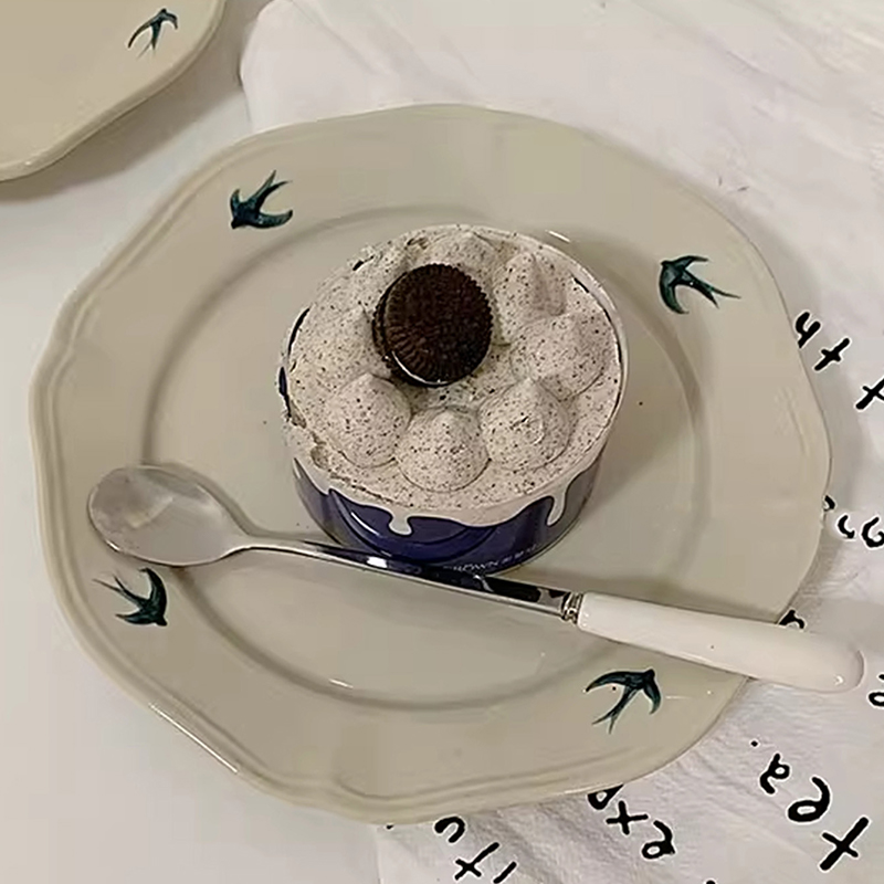 Cake Board Round - 1Pc Yangu Ceramic Dinner Plate, Simple