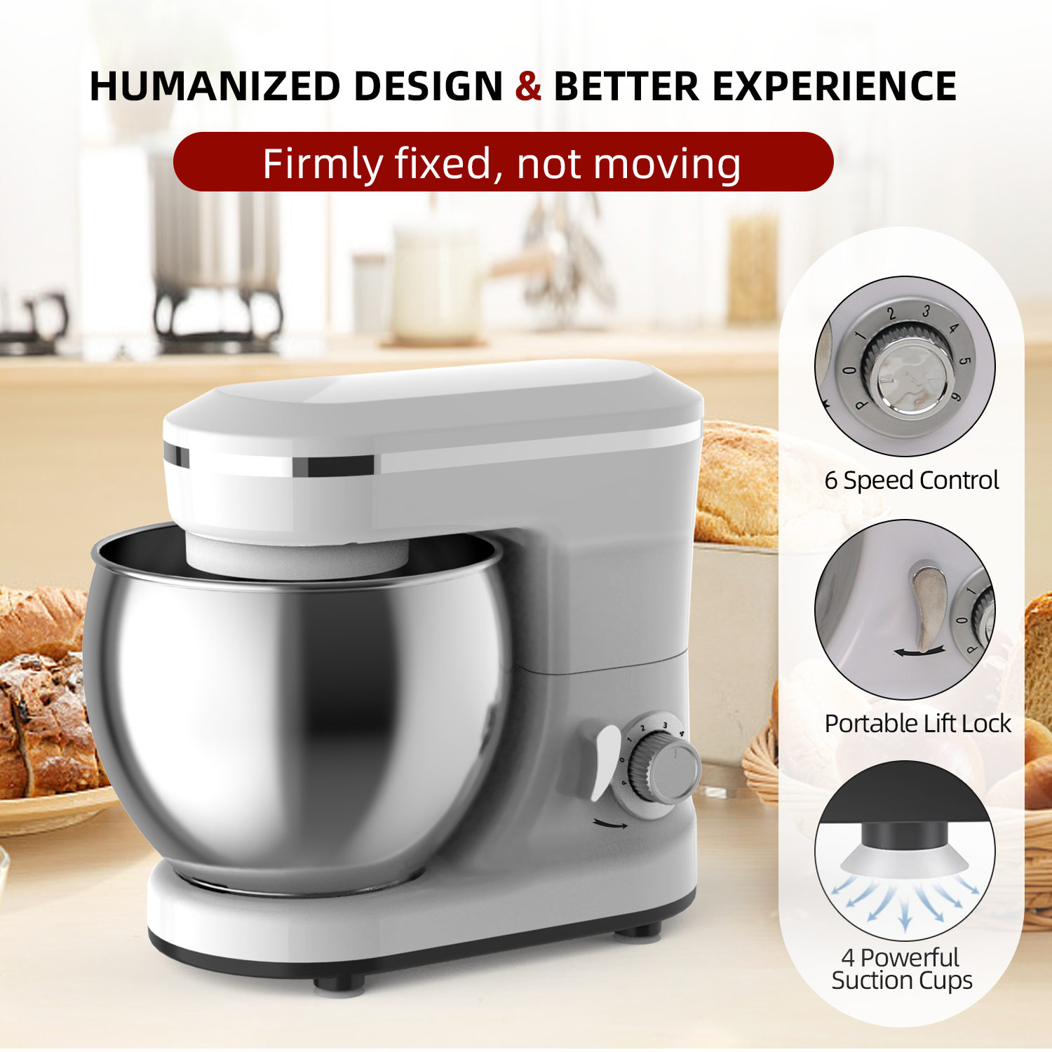 5L Multifunction Electric Stan - Kitchen Robot Baking recension och pris