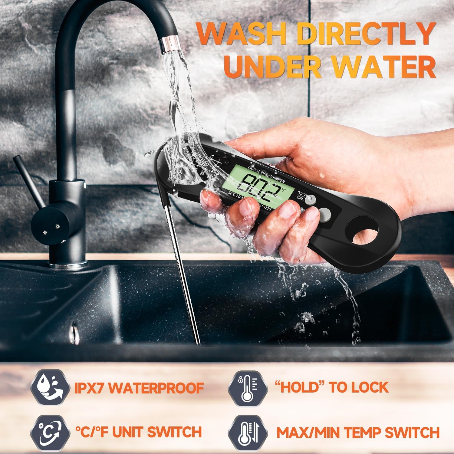 Digital Meat Thermometer Water - Kitchen Equipment For Baking recension och pris