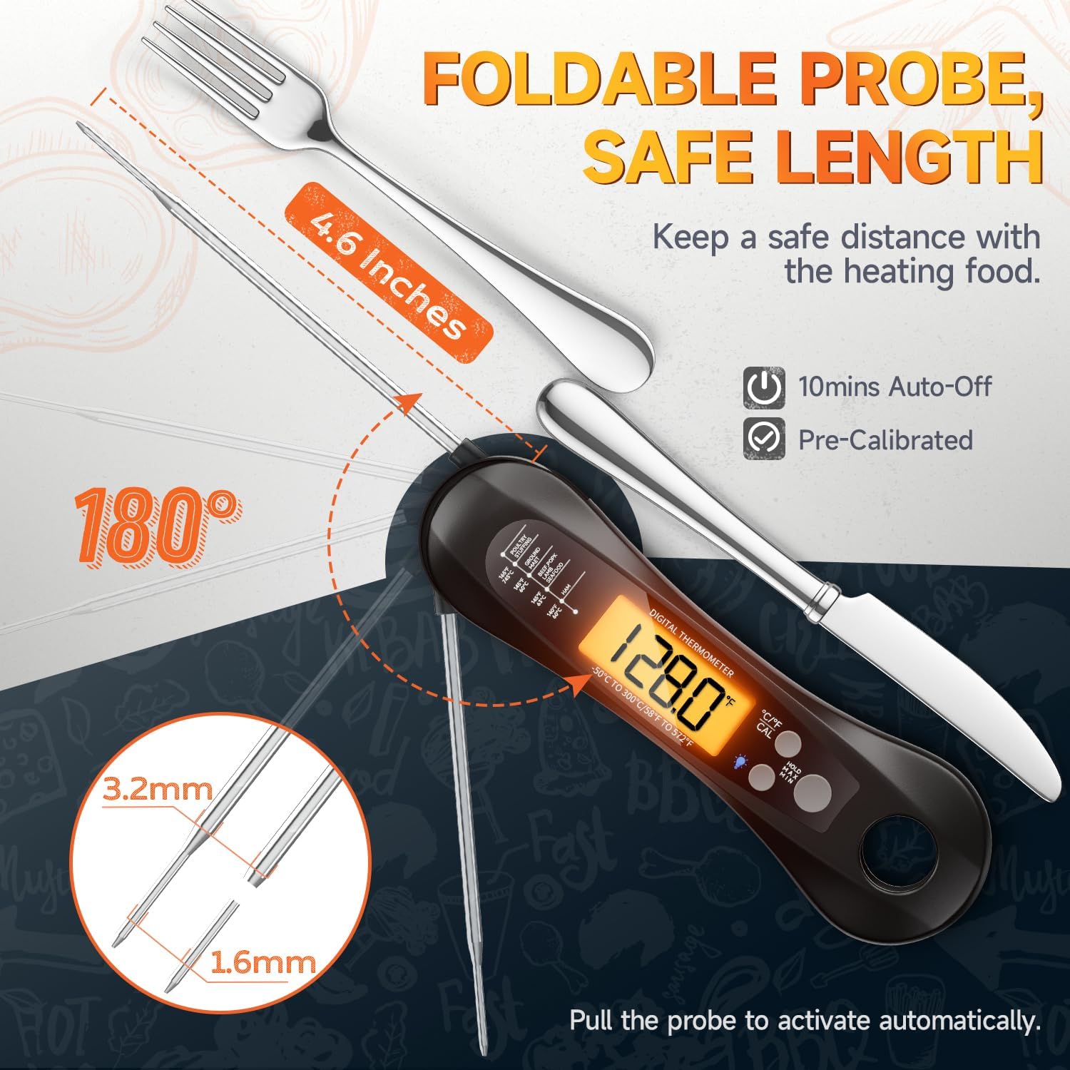 Digital Meat Thermometer Water - Kitchen Equipment For Baking recension och pris