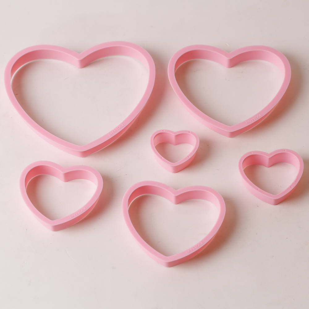 1set/3sets Pink Heart Star Flo - Kitchen Equipment For Baking recension och pris