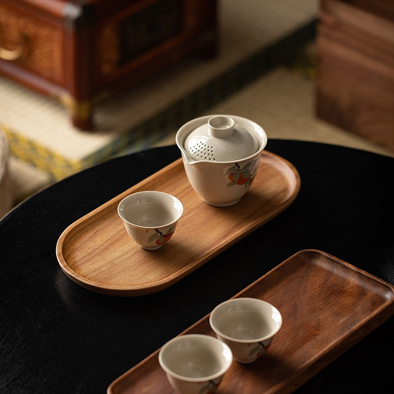 1pc Tableware Solid Wood Round - Cake Board Round recension och pris