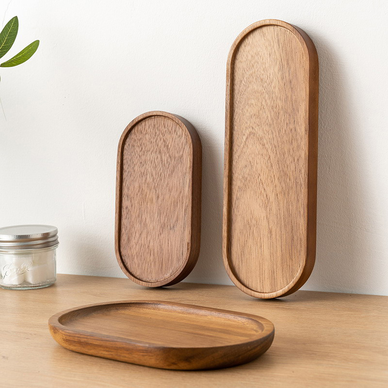 1pc Tableware Solid Wood Round - Cake Board Round recension och pris