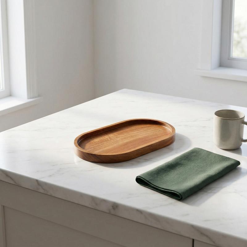 1pc Tableware Solid Wood Round - Cake Board Round recension och pris