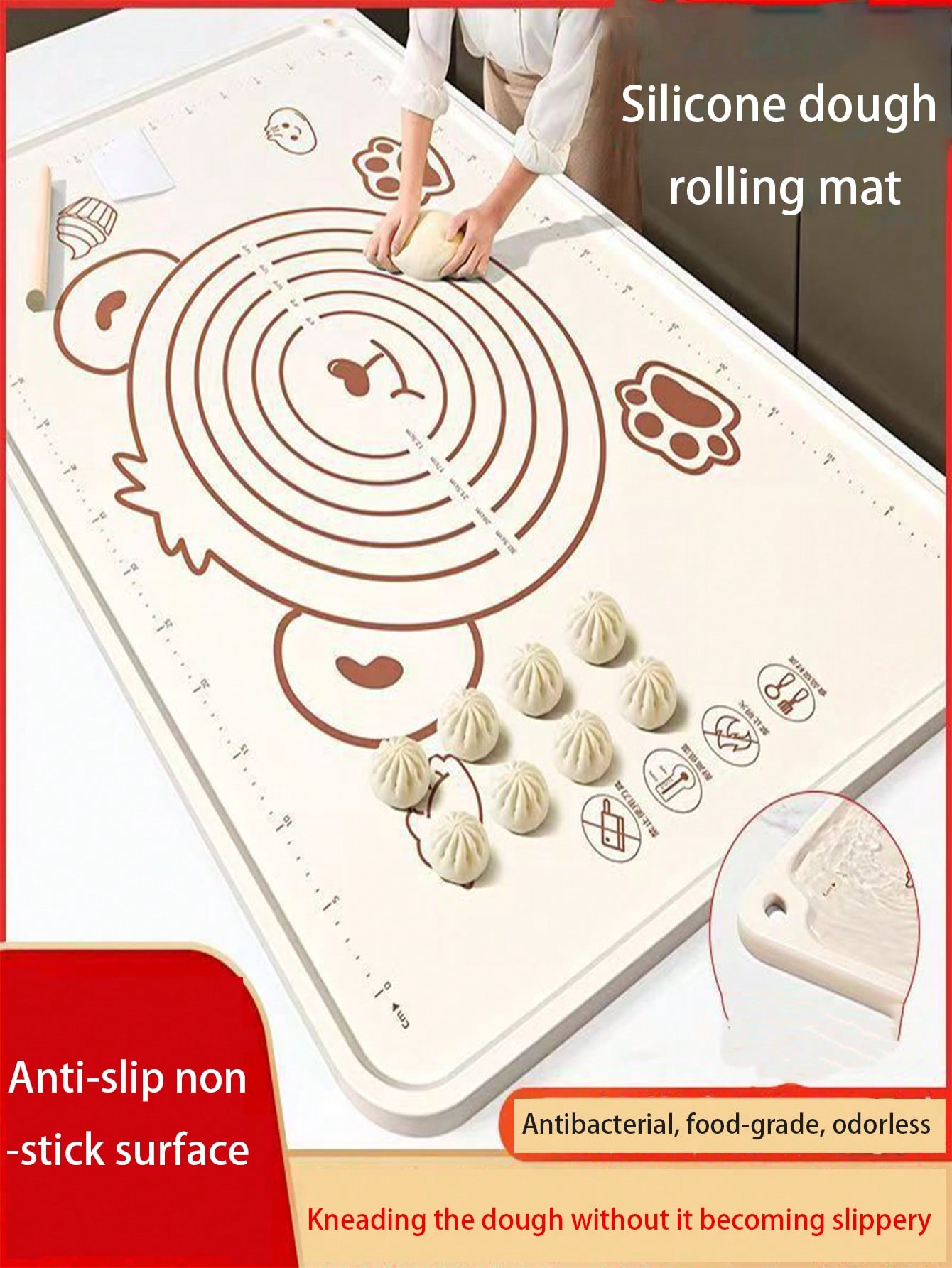 Extra Thick Silicone Baking Ma - Kitchen Baking Mat recension och pris