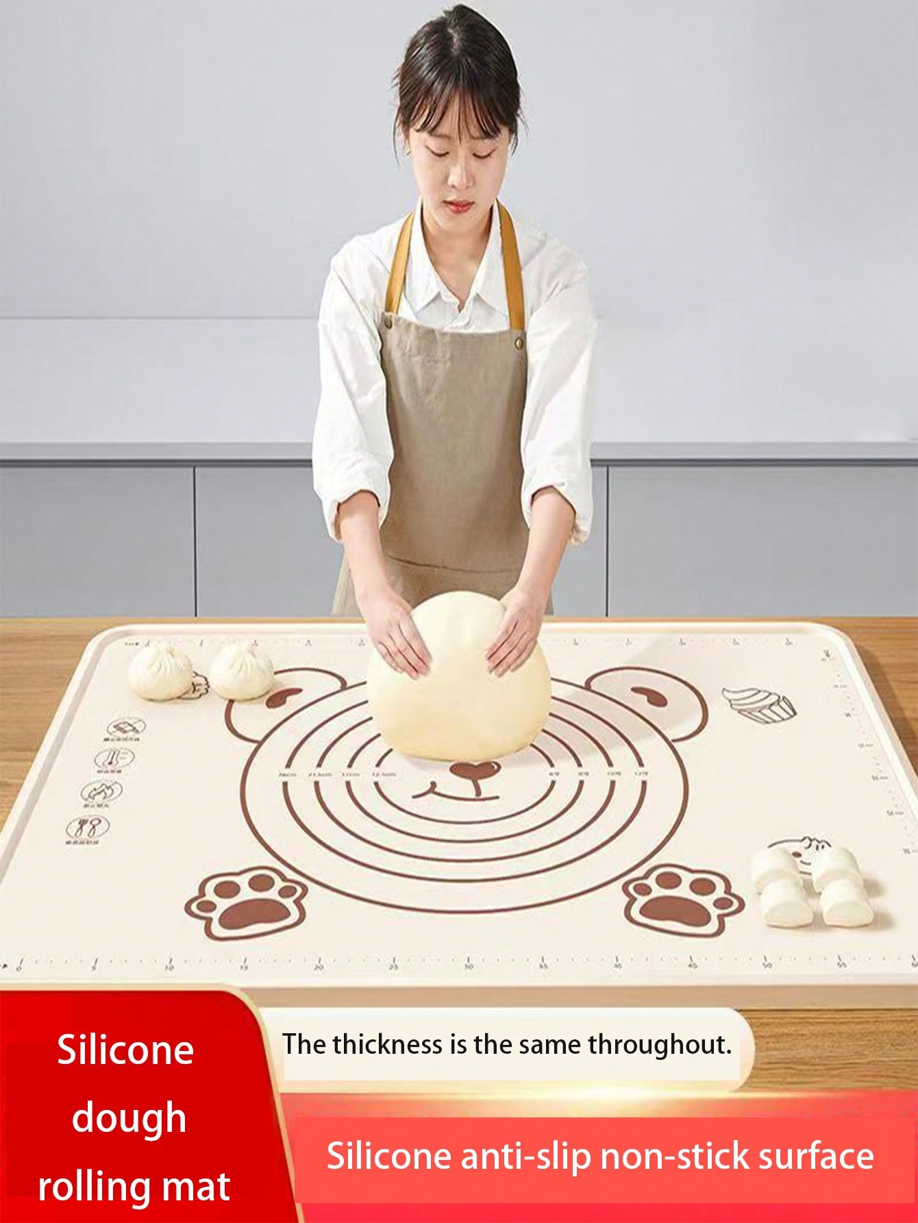 Extra Thick Silicone Baking Ma - Kitchen Baking Mat recension och pris