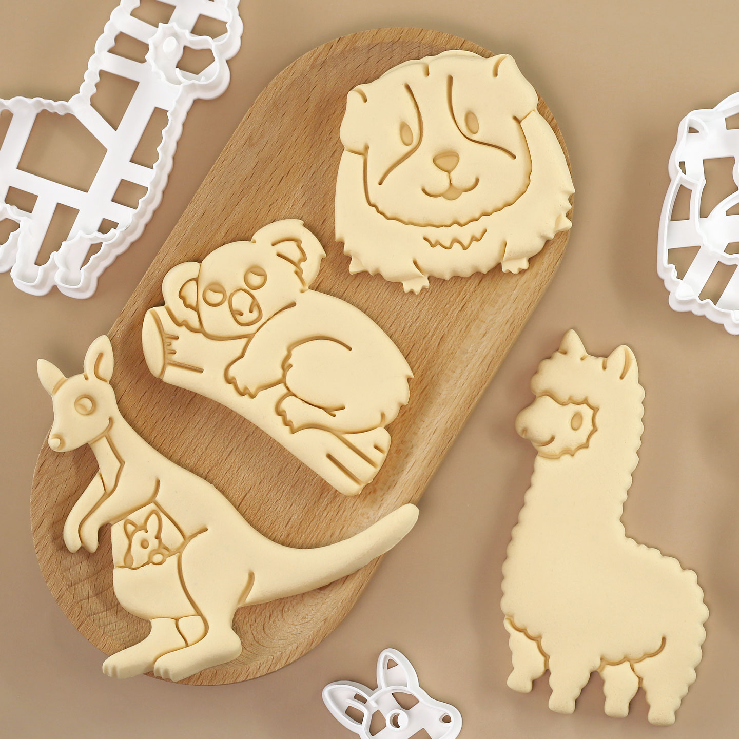 4 Pcs Forest Animals Alpaca Ka - Kitchen Baking Cookies recension och pris