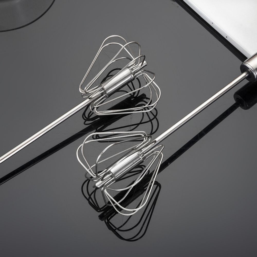 Stainless Steel Rotary Whisk S - Kitchen Baking Blender recension och pris