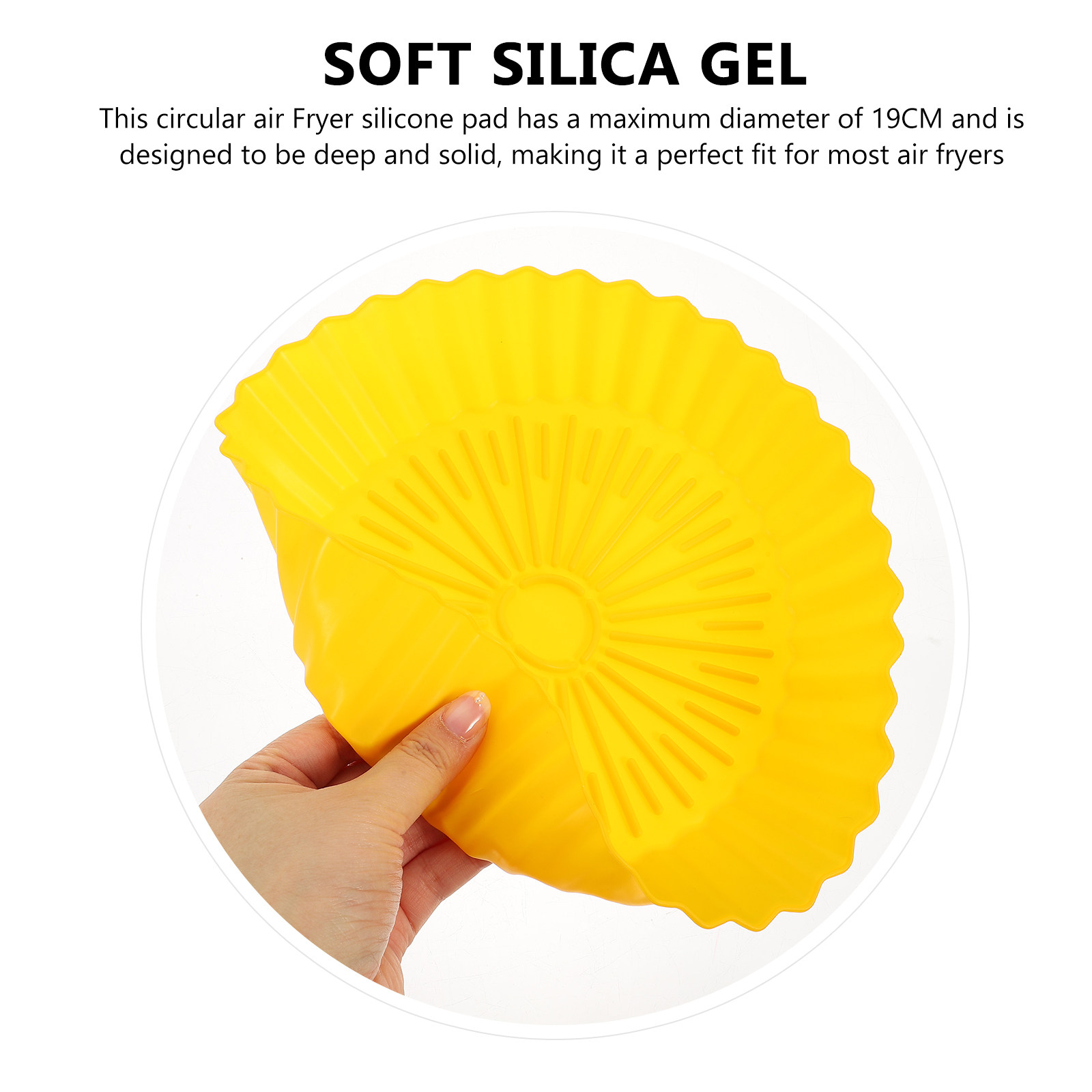 2Pcs Silicone Air Fryer Pot Re - Kitchen Baking Mat recension och pris