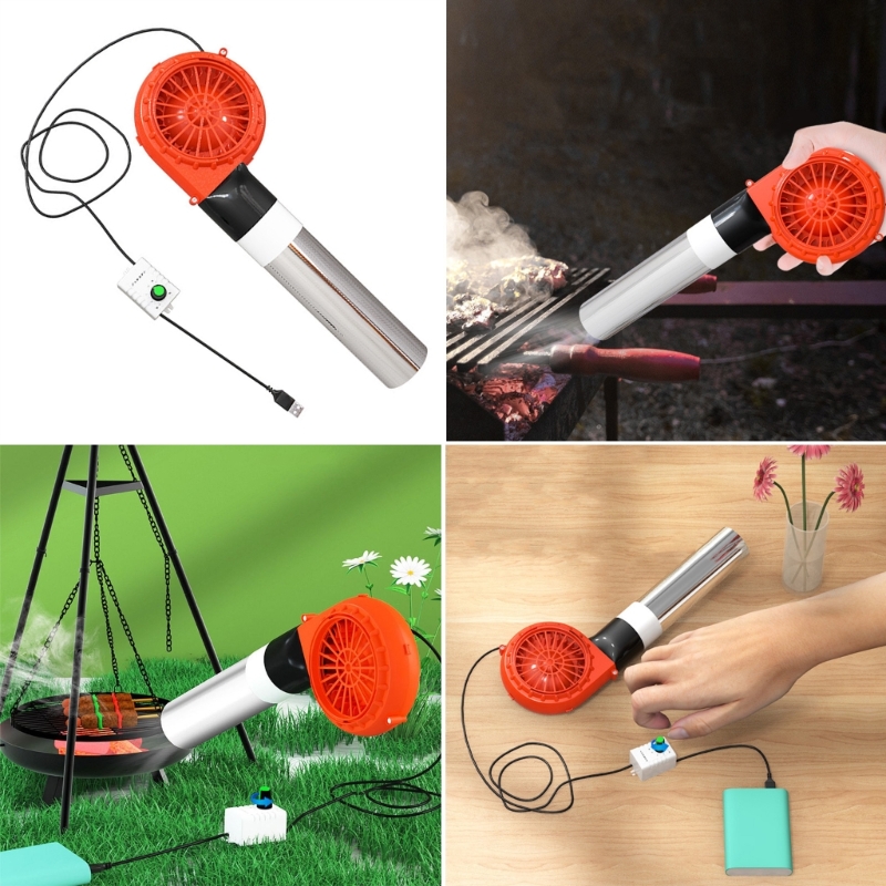 Portable BBQ Fan Air Blower Ha - Kitchen Robot Baking recension och pris