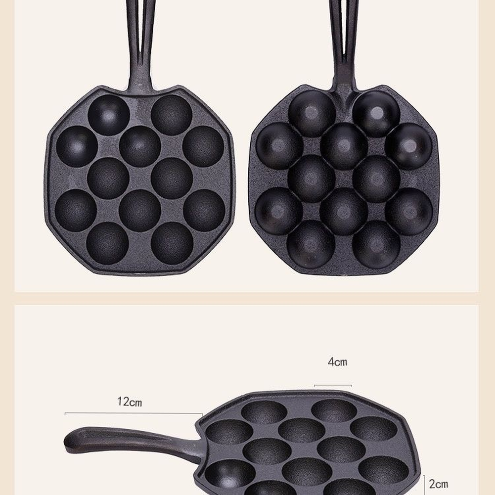 Cast Iron Takoyaki Maker 12 Pi - Baking Kitchen At Home recension och pris