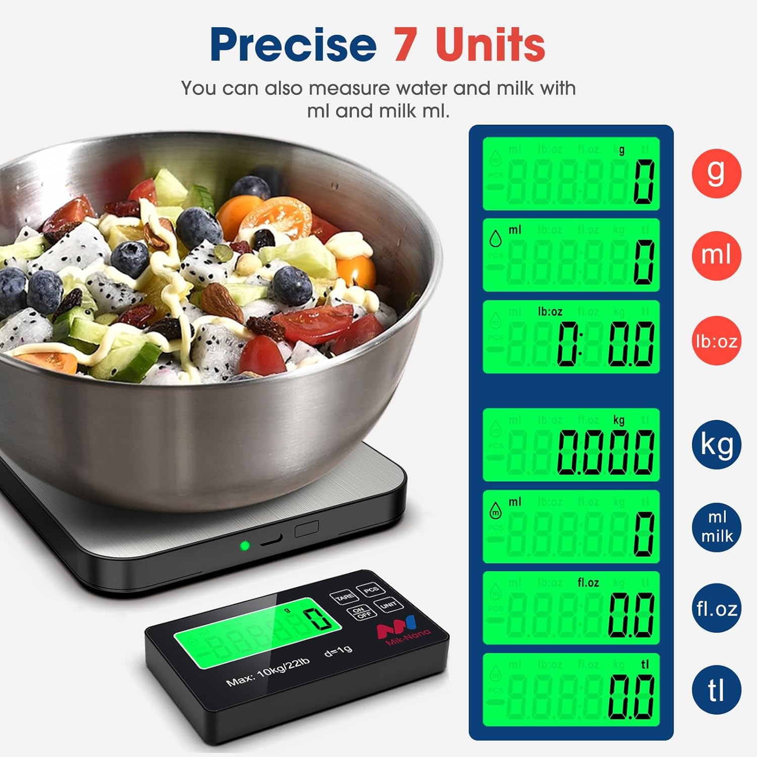 22lb Digital Kitchen Scale wit - Kitchen With Baking Area recension och pris