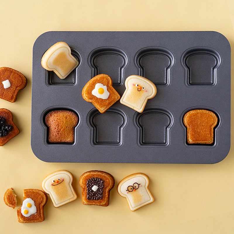 8 Cavity Toast Bread Pattern C - Kitchen Equipment For Baking recension och pris