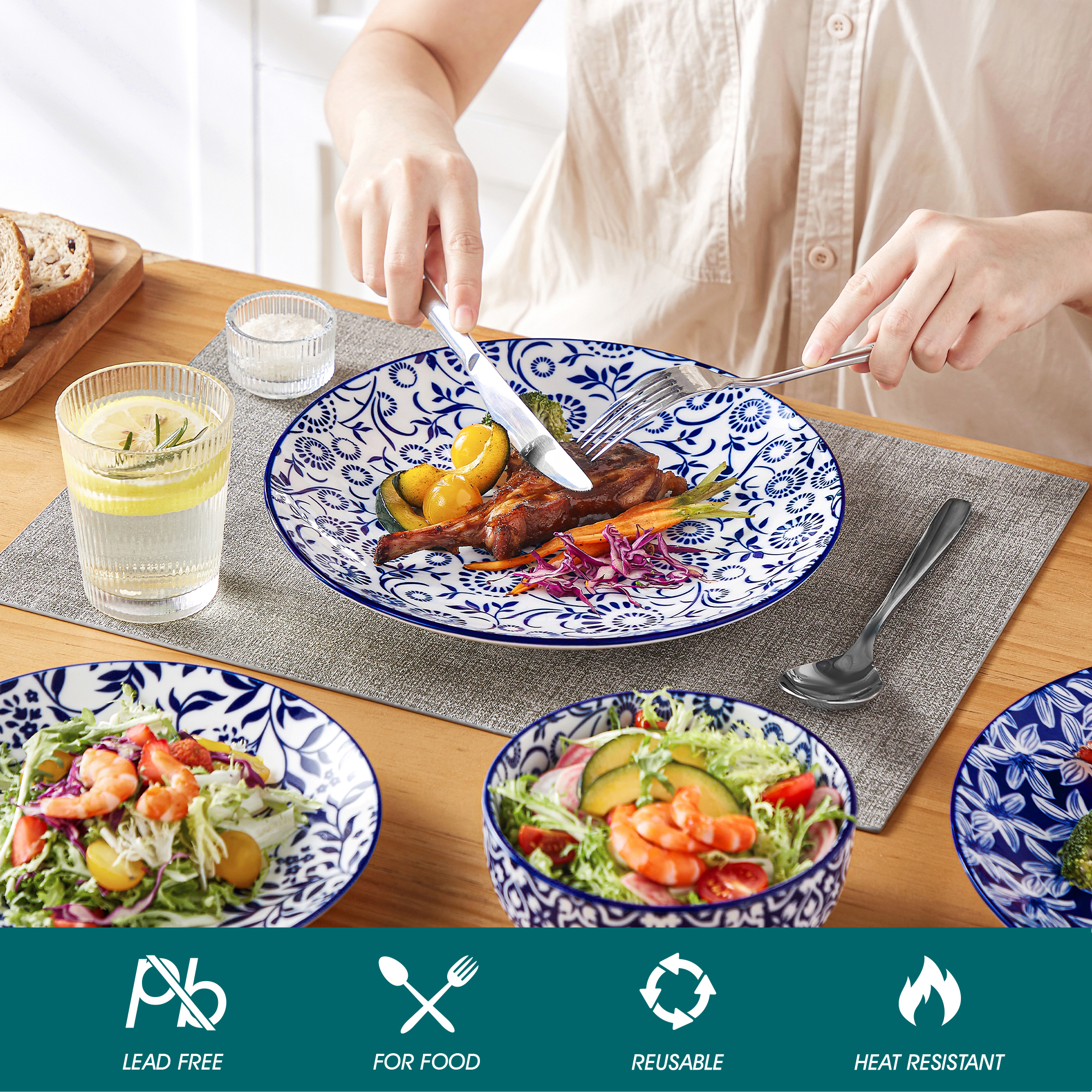 vancasso 12/24/36 Piece Chines - Cake Board Round recension och pris