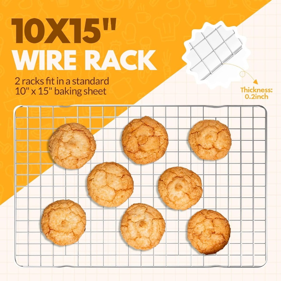 2 PCS Cooling Racks for Cookin - Cooling Rack Wire recension och pris