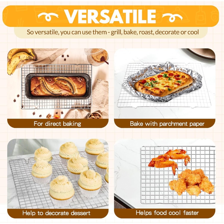 2 PCS Cooling Racks for Cookin - Cooling Rack Wire recension och pris