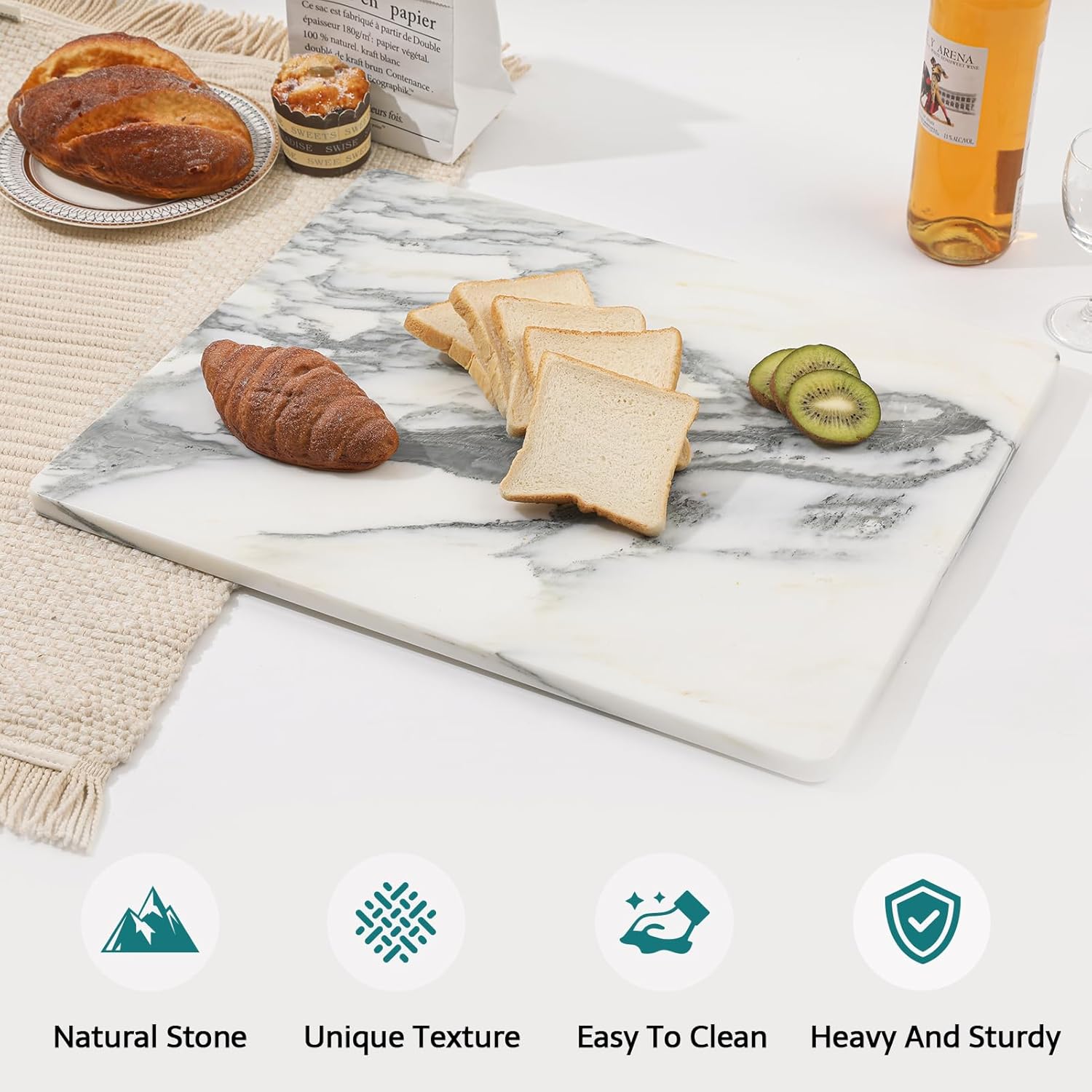 Marble Stone Cutting Board For - Kitchen With Baking Area recension och pris