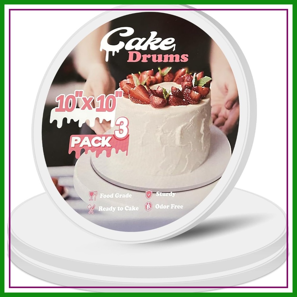 10 Inch Cake Board - 3 Pack Ca - Cake Board Round recension och pris