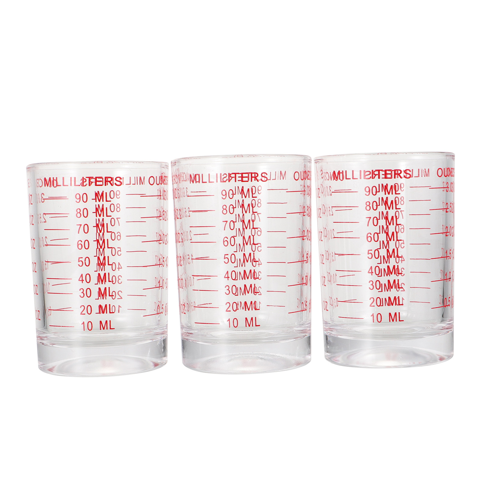 3Pcs Reusable Glass Measuring  - Kitchen With Baking Area recension och pris