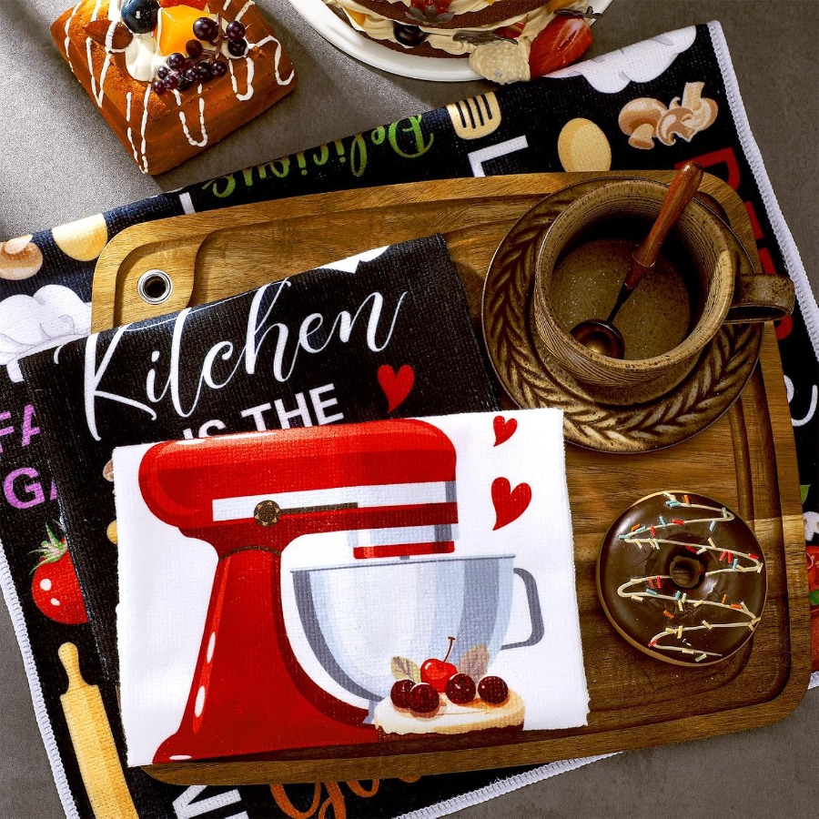 6 Pcs Funny Quotes Kitchen Tow - Kitchen Baking Quotes recension och pris