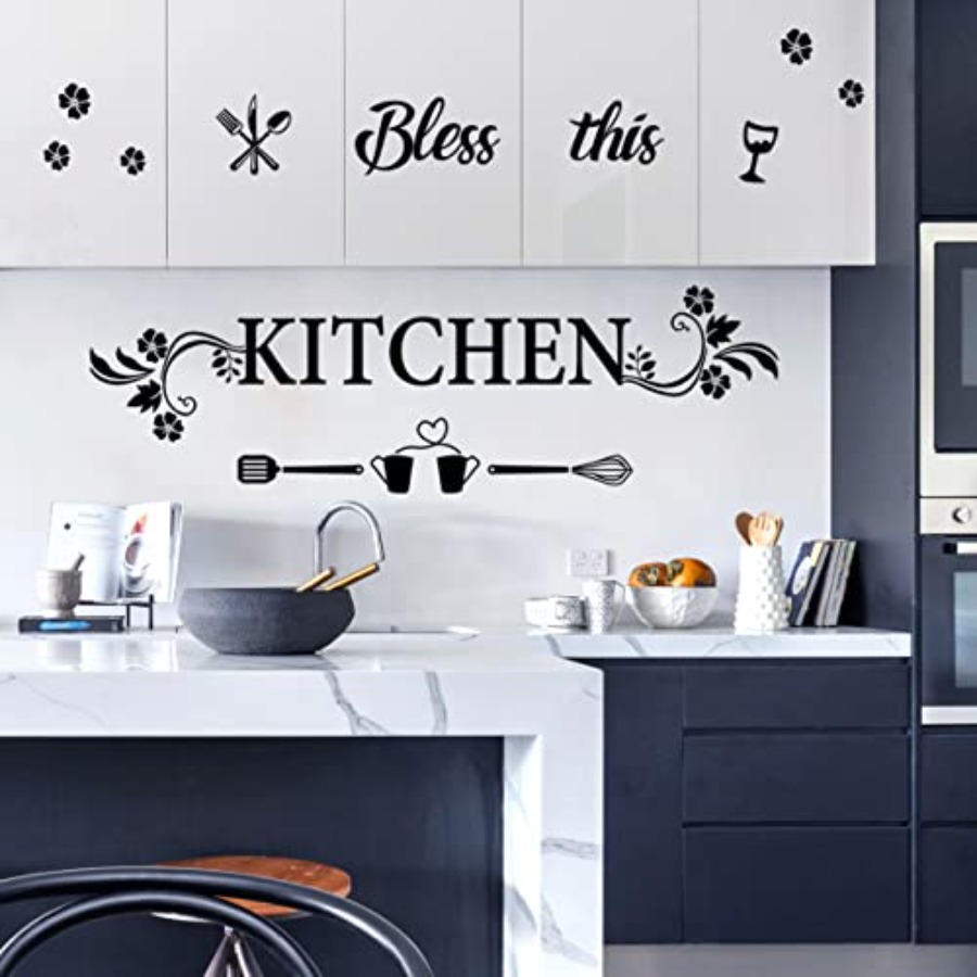 Kitchen Quotes Wall Decor Stic - Kitchen Baking Quotes recension och pris