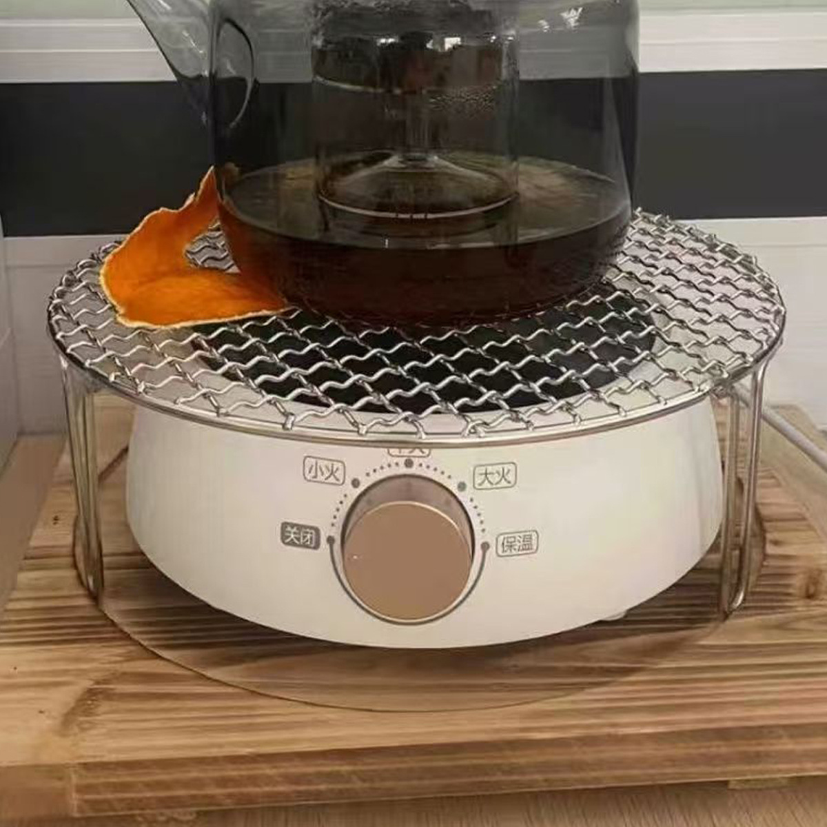 Round Bbq Net With Foot Barbec - Cooling Rack Wire recension och pris