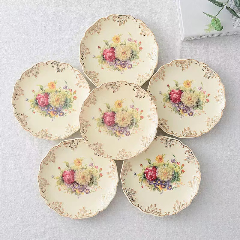 Rose Flower Hand Painted Coffe - Cake Board Round recension och pris