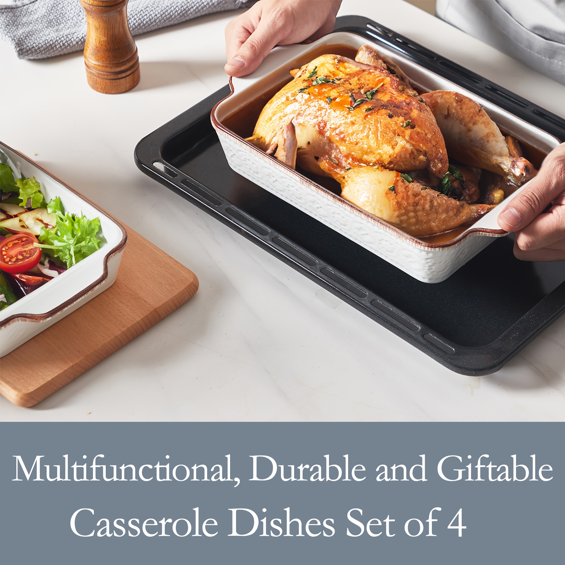 Ceramic Bakeware Set of 4, Por - Kitchen Baking Mat recension och pris