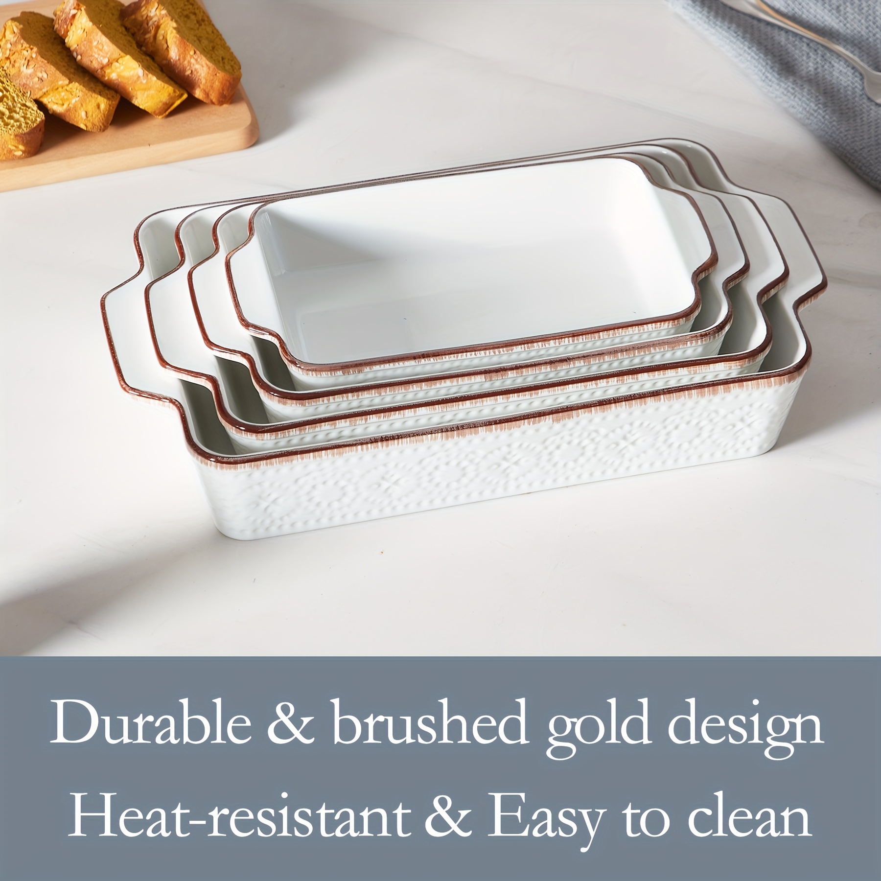 Ceramic Bakeware Set of 4, Por - Kitchen Baking Mat recension och pris