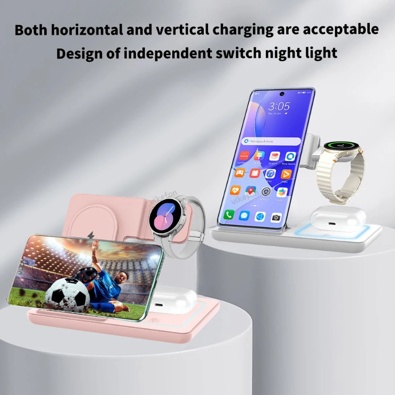 3 in 1 Foldable Wireless Charg - Cooling Rack Wire recension och pris