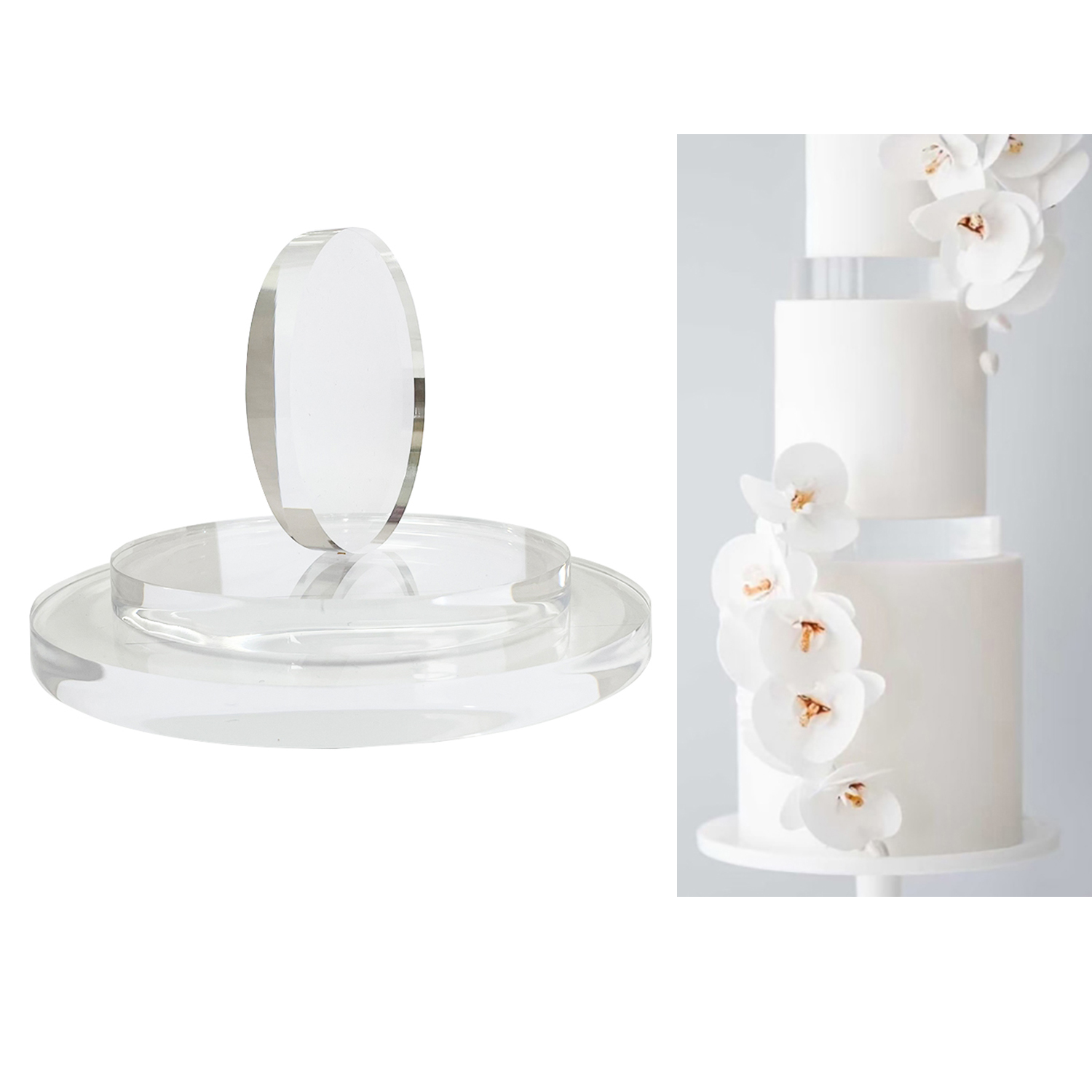 15mm Thick Ultra Polished Roun - Cake Board Round recension och pris