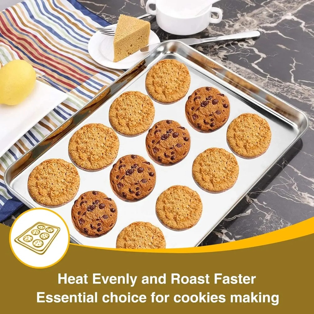 Stainless Steel Baking Sheet w - Cooling Rack Wire recension och pris