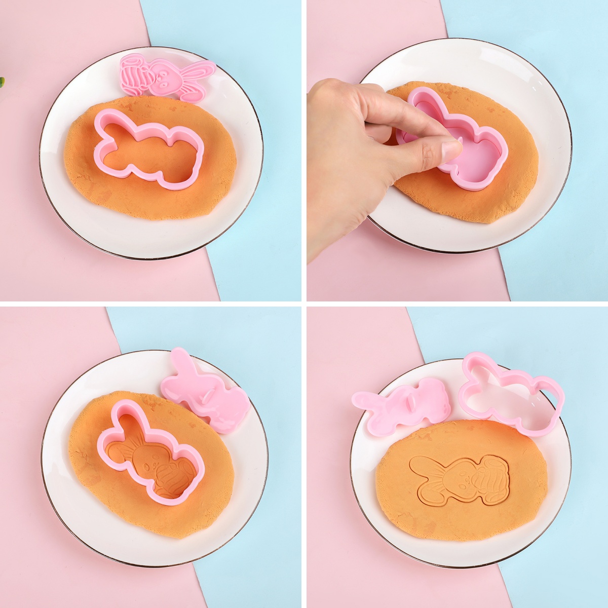 6pcs/Set Easter Bunny Cookie C - Kitchen Baking Cookies recension och pris