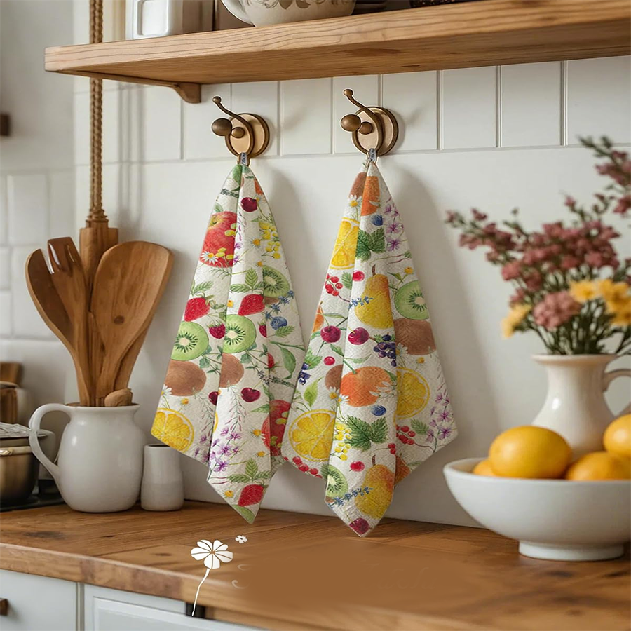 2Pcs, Fruit Party Kitchen Towe - Kitchen Baking Must Haves recension och pris
