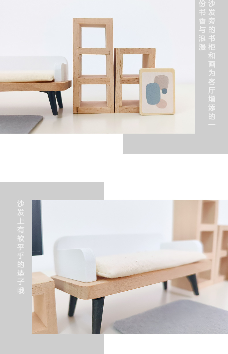 Modern dollhouse furniture kit - Kitchen Uncle recension och pris