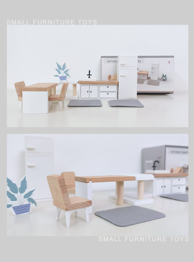 Modern dollhouse furniture kit - Kitchen Uncle recension och pris