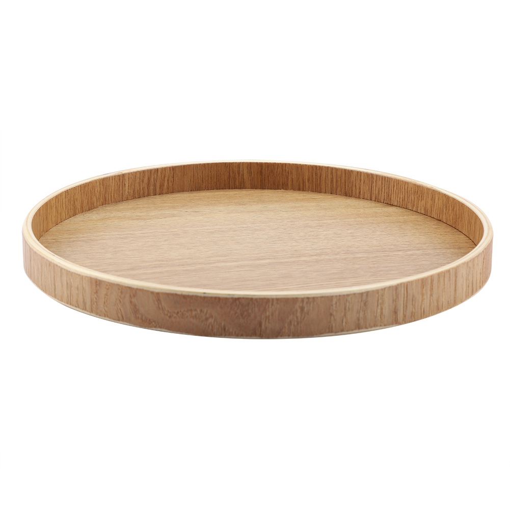 Wooden Serving Tray Tea Plate  - Cake Board Round recension och pris