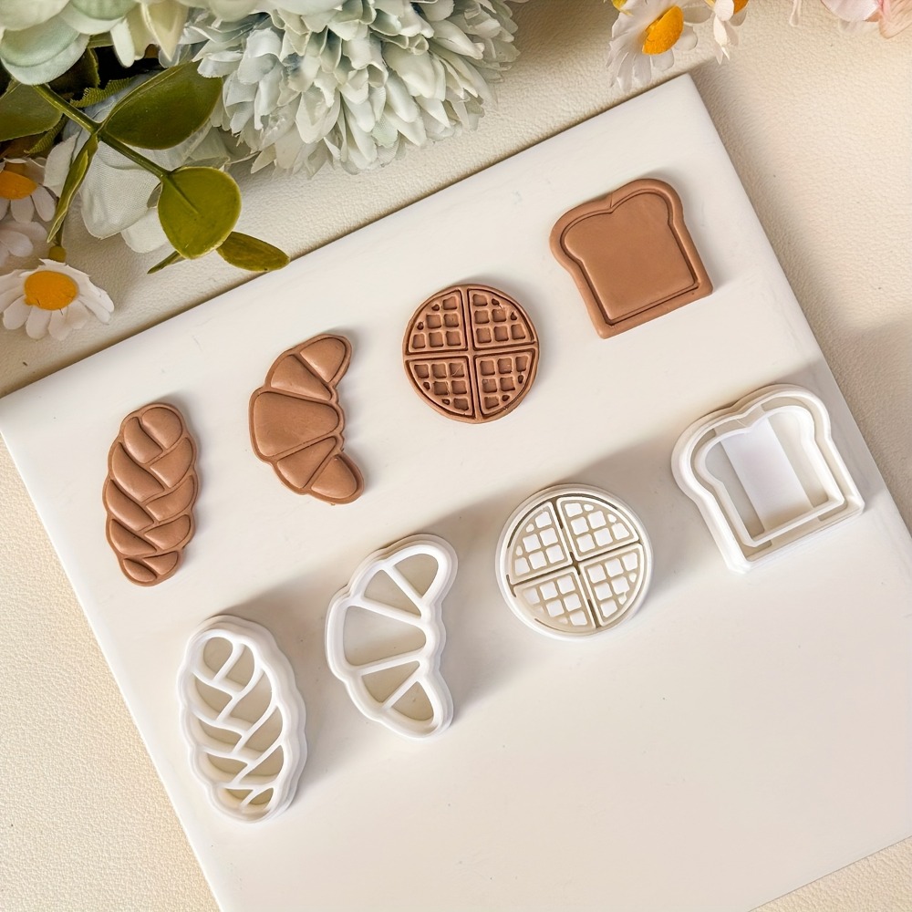 4Pcs Bread Themed Cookie Cutte - Kitchen Baking Cookies recension och pris