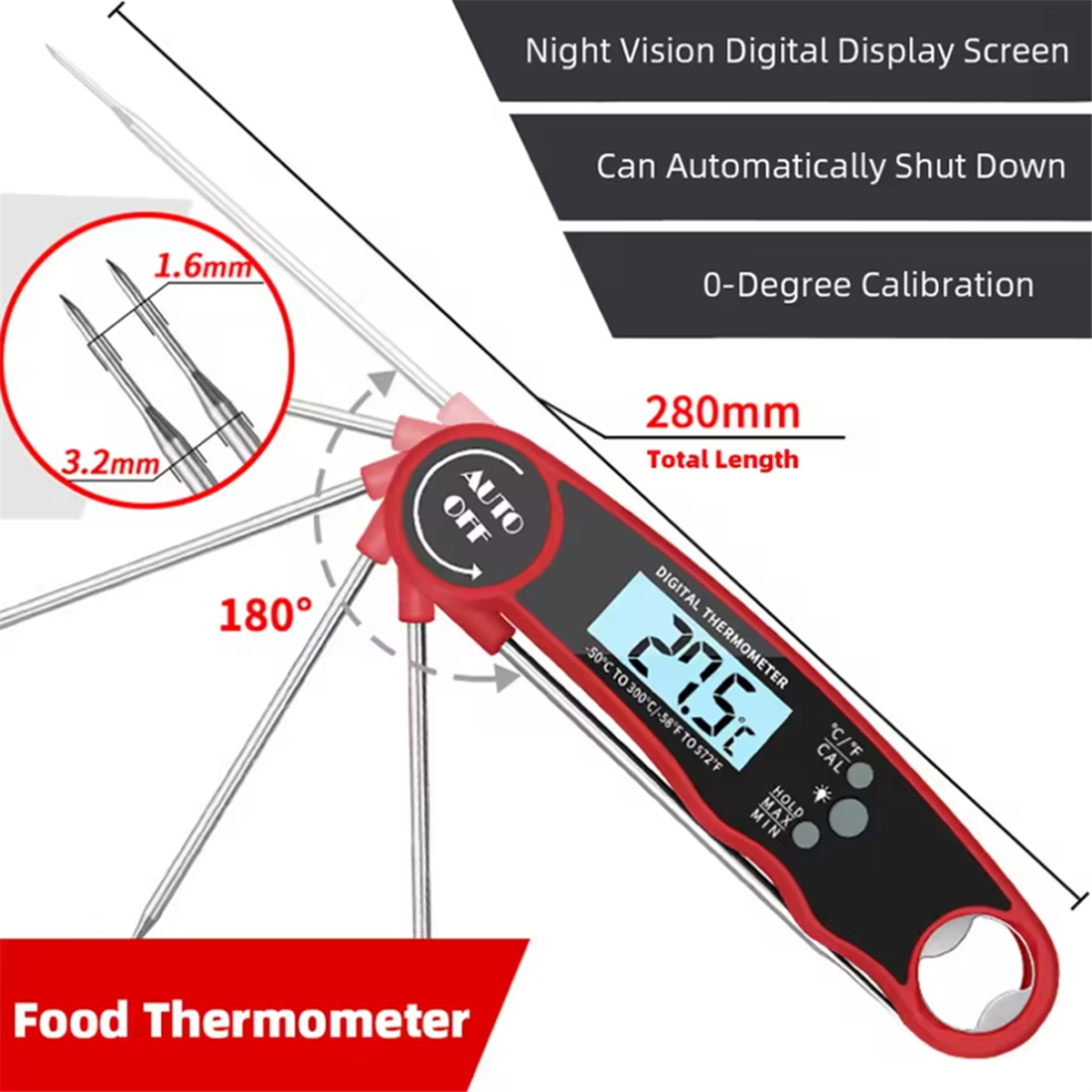 A002 Food Thermometer Kitchen  - Kitchen With Baking Area recension och pris
