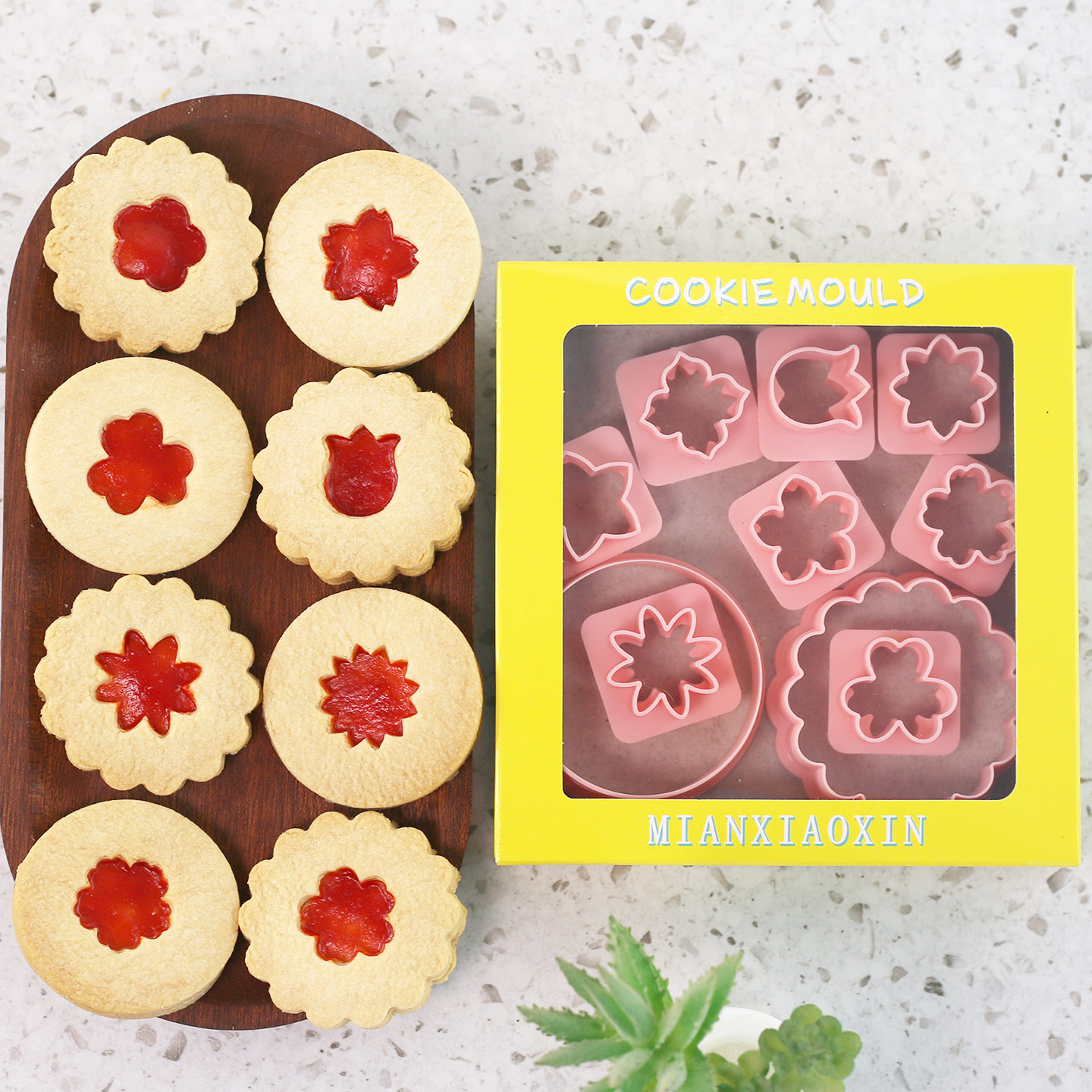 10 Pcs Vintage Flower Jam Cook - Kitchen Baking Cookies recension och pris