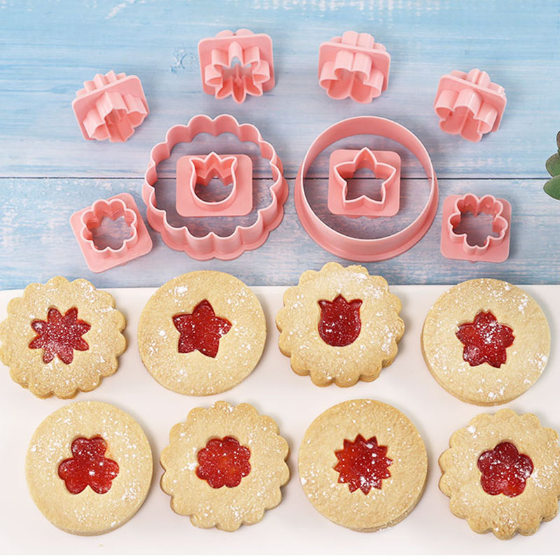 10 Pcs Vintage Flower Jam Cook - Kitchen Baking Cookies recension och pris