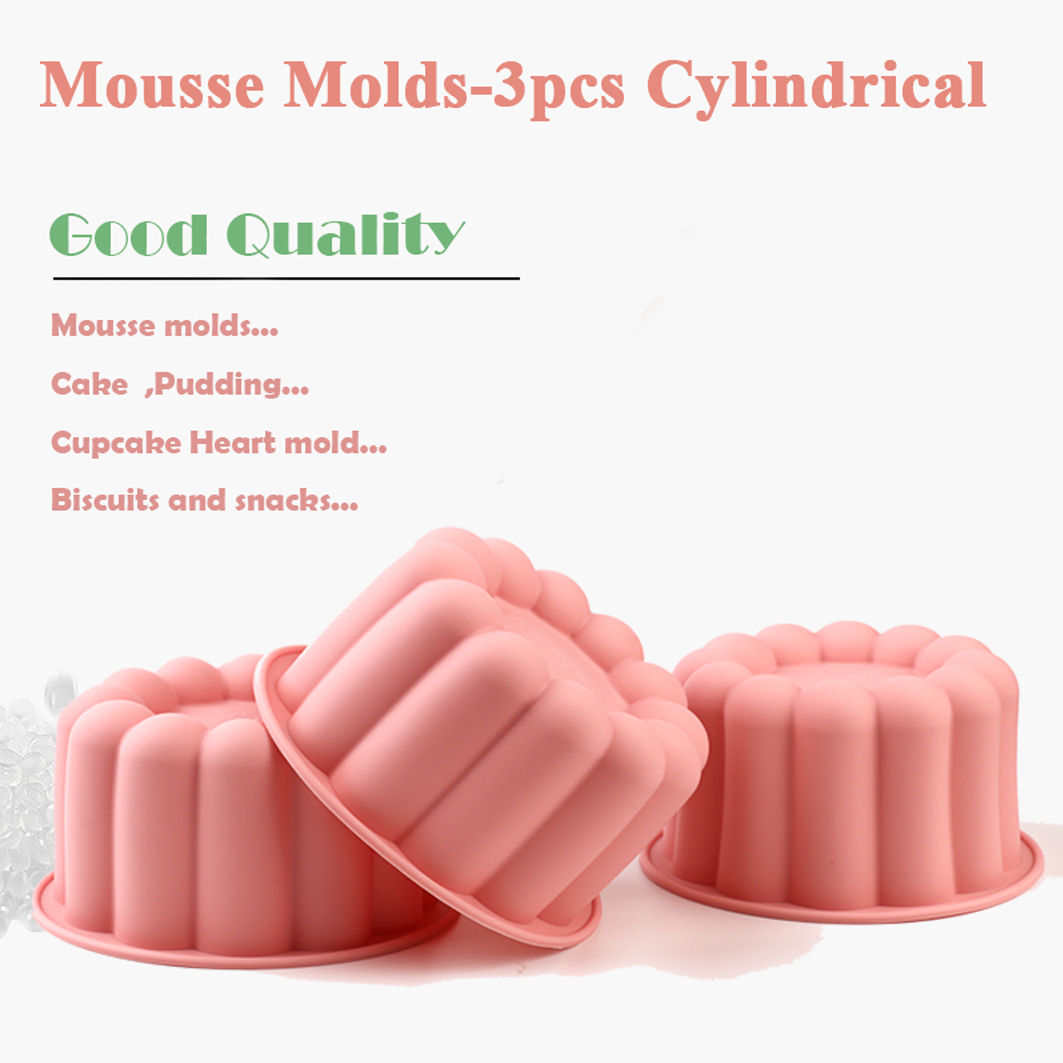 3-Piece Cylindrical Silicone C - Kitchen Baking Must Haves recension och pris