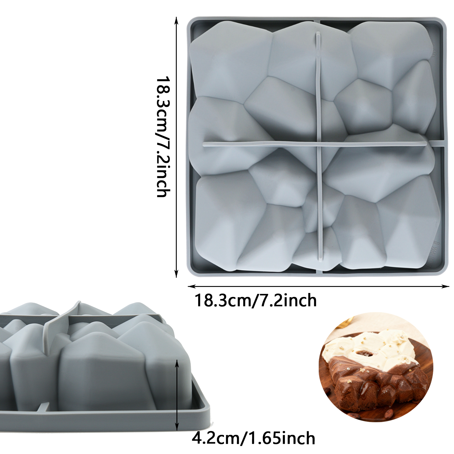 A Pack of Square Rock-Shaped S - Kitchen Baking Must Haves recension och pris
