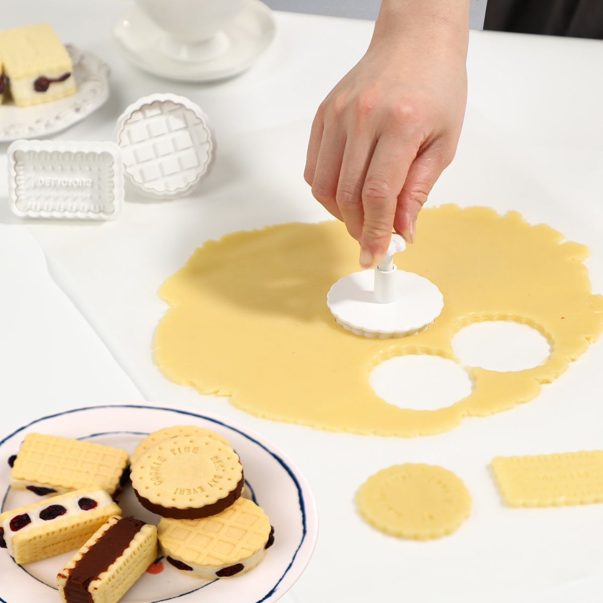 Cookie Mold Press Type Sandwic - Kitchen Baking Cookies recension och pris