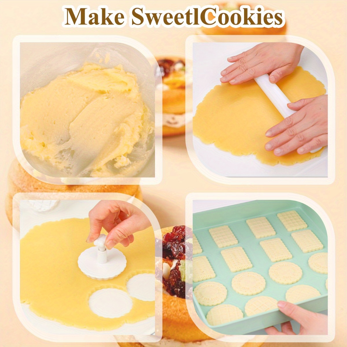 Cookie Mold Press Type Sandwic - Kitchen Baking Cookies recension och pris