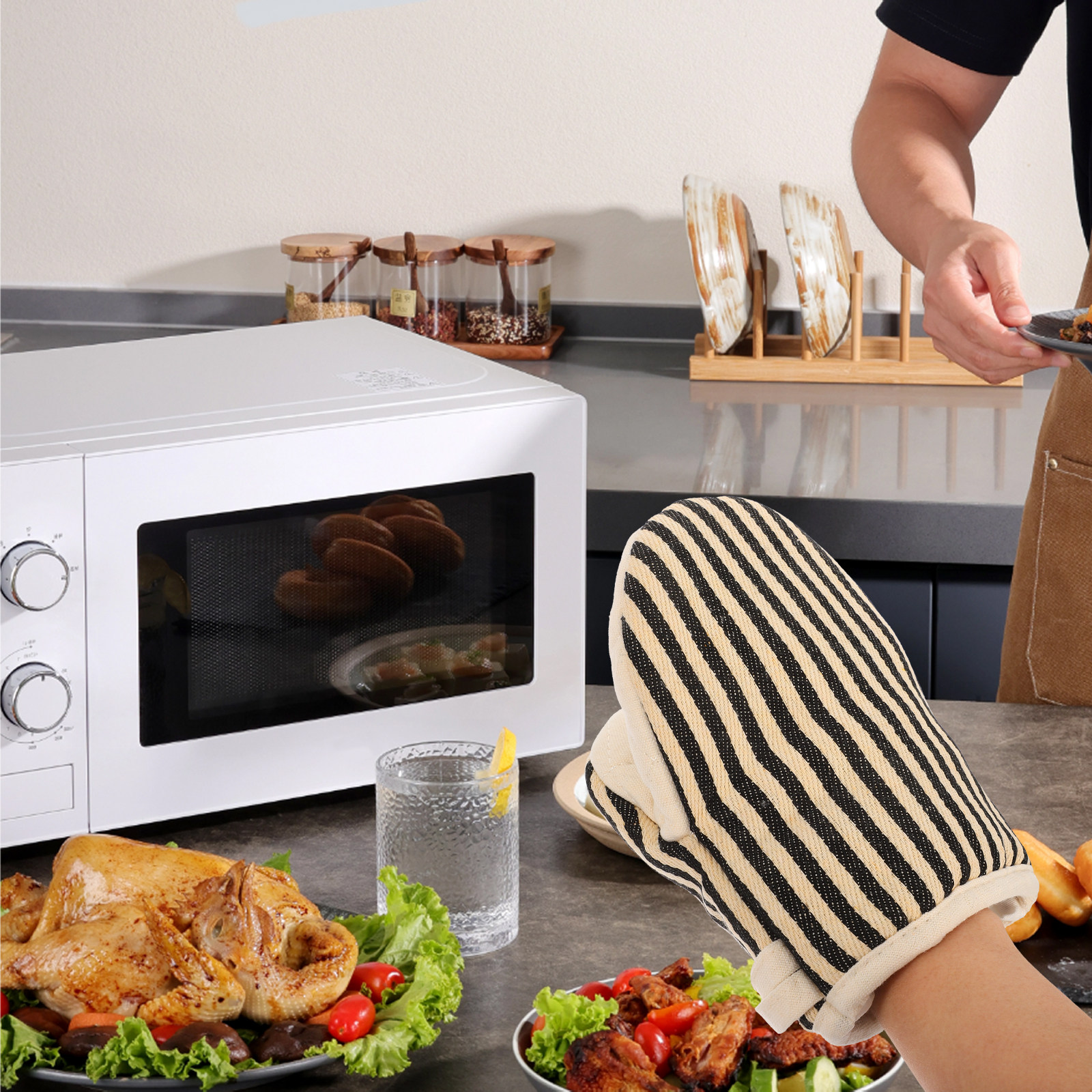 Short Oven Mitts Heat Resistan - Kitchen Baking Must Haves recension och pris